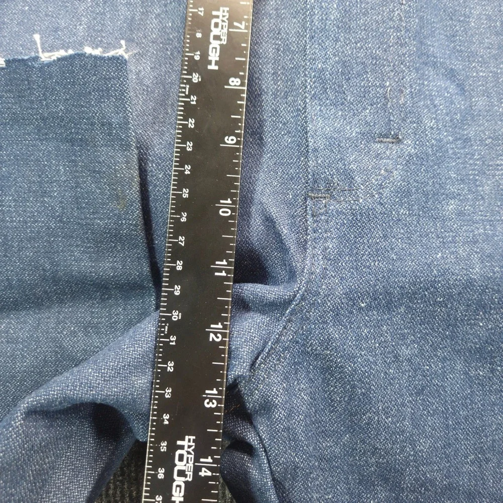 Wrangler Cowboy Cut Original Fit Jeans Mens 38 Raw Hem Blue Denim 13MWZOD‎